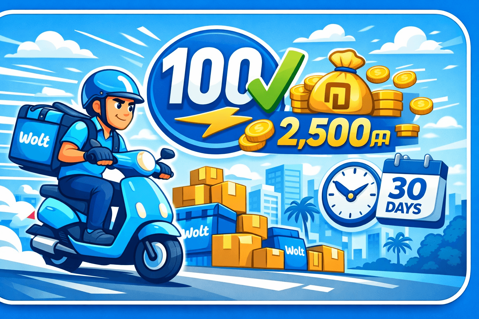 איך להשלים 100 משלוחים מהר ב-Wolt - אסטרטגיות מוכחות